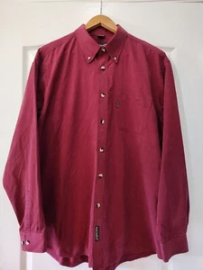 Timberland Men's Long Sleeve Red Dress Shirt Size XXL Regular Fit - Picture 1 of 4