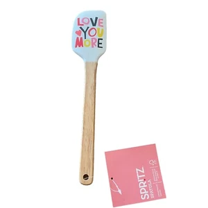 Valentines Love You More Spatula with Wooden Handle Target Spritz - Picture 1 of 8
