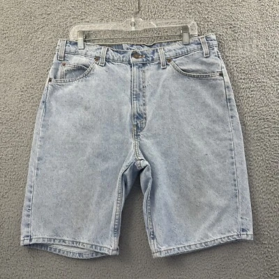 Pantalones Cortos de Jean Levi’s 505 Naranja Tab Denim Vintage Años 90 Calce Relajado 10" Para Hombre 36 Foto 1 de 4