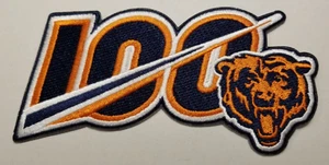 Chicago Bears 100th Anniversary Iron On Embroidered Patch~ Free Tracking! - Picture 1 of 1