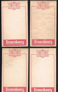KRONENBOURG Brasseur le Grand nom des Bières d'Alsace 4 Carnets publicitaires EO - Imagen 1 de 1