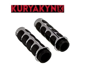 6227 Kuryakyn Manopole Iso Grips cromate Harley acceleratore elettronico - Foto 1 di 1