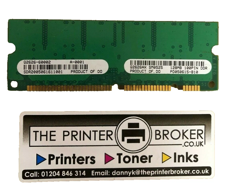 HP LaserJet 5200 9040 9200 128MB 100 Pin DDR DIMM Memory Q7718A Q2626A - Image 1 of 1
