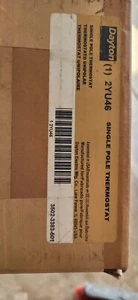 Single Pole Thermostat 120-277 Volts 25 Amp Dayton 2YU46 - Picture 1 of 1