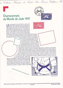 Document philatélique 1er jour 40- 1997 Championnats du Monde de Judo - Imagen 1 de 1