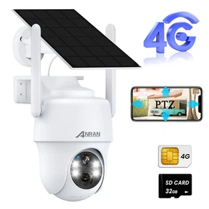 ANRAN 3G/4G LTE Überwachungskamera Aussen Unterstützung SIM Ctronics PTZ Kamera - Bild 1 von 16