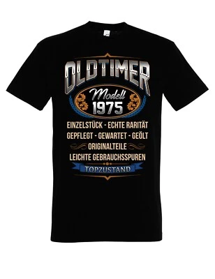 Youth Designz Herren T-Shirt 50. Geburtstag OLDTIMER 1975 Lustig Spruch Geschenk - Bild 1 von 4