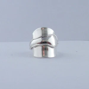 Sterling Silver Spoon Ring Handmade Antique 925 Hallmark 2019 Small Sizes - Picture 1 of 11