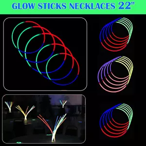 Premium Leuchtketten - 22" lange Leuchtstäbe Geburtstag Weihnachten Party Zubehör - Bild 1 von 18