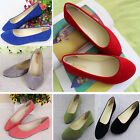 New Womens Ballerina Ballet Dolly Pumps Ladies Flats Loafers Boat Shoes Size