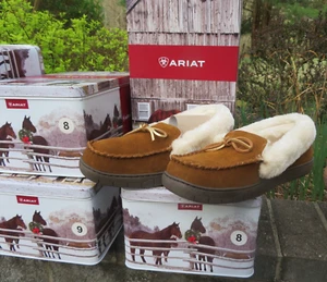 * NEU Damen braun Ariat Ivy Mokassin Zinn Schlafzimmer Schuhe, 8 - Bild 1 von 3