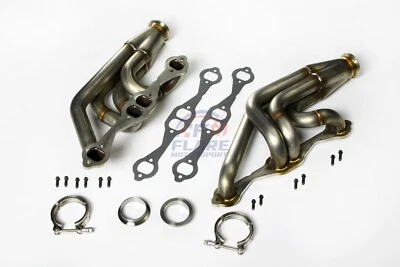 For Chevy Chevelle Malibu El Camino A-body SBCV8 2.5''cut Turbo Headers1-4.5/5'' - Imagem 1 de 4