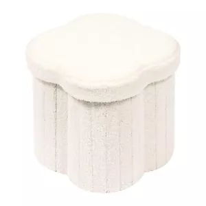 Storage Ottoman Cube Flowers Shaped Ottomans With Storage Foot Stool Footrest Fo - Picture 1 of 7