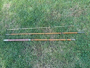 Vantage Split Cane Bamboo Fishing Rod 3-piece Solid Fibreglass Tip 10' 3" Bag - Picture 1 of 12