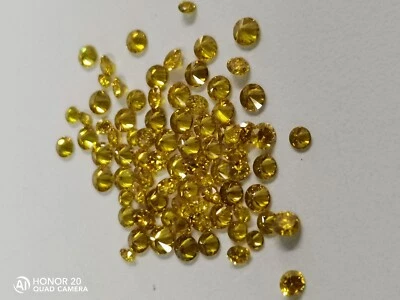 Lab Grown Loose Diamond Round Size 1.80-2.10 MM Clarity VS SI Yellow - Image 1 of 4