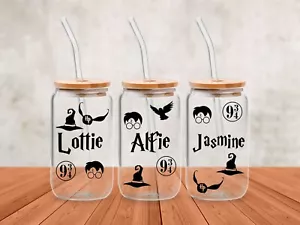 Harry Potter Style Vinyl Name Stickers Labels, Personalised, Customise - Picture 1 of 4