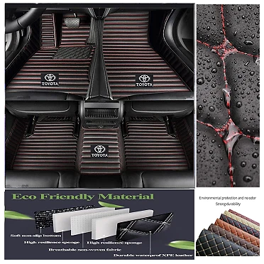 For Toyota Sequoia Sienna Car Floor Mats Custom Floor Liner Cargo Liners Carpets - Image 1 of 4