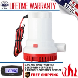 Submersible 1500GPH 12V Marine Plumbing Electric Bilge Pump Water Pump For Boat - Picture 1 of 12