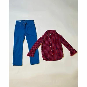 Gap Boys Long-Sleeve Shirt and Pants - Picture 1 of 5