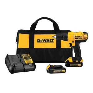 DEWALT DCD771C2 20V MAX 1/2" Compact Drill Driver Kit w/ 2 Batts (1.3 Ah) NEW ! - Picture 1 of 8