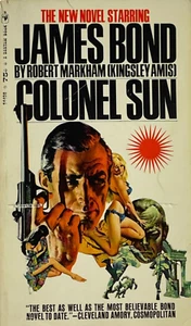 James Bond COLONEL SUN by Kingsley Amis 1st Bantam paperback 1969 Robert Markham - Imagen 1 de 7