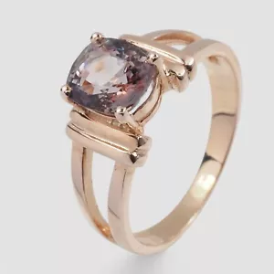 Precious Gray Spinel Garnet 1.42Ct 925 Sterling Silver Handmade Rings Size 5.25 - Picture 1 of 8