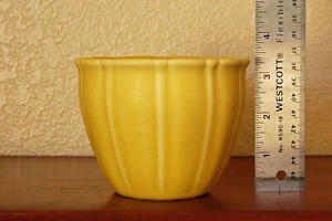 Sweet Rookwood Pottery Arts Crafts Mini Cachepot "XXXI" 1931 #6076 Matte Yellow - Picture 1 of 9