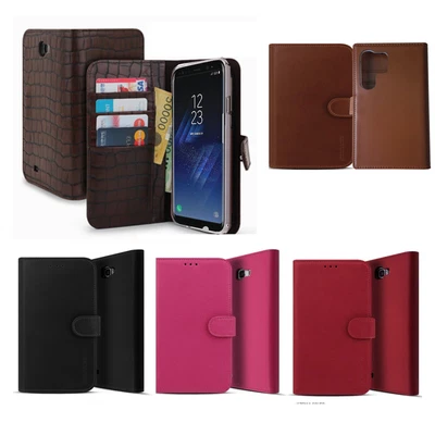 Funda de cuero genuino para Galaxy S Note 24 23 22 21 20 Ultra 10 plus 9 8 7 6 5 4 Foto 1 de 3