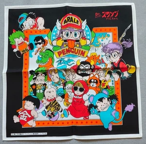 Dr Slump Penguin Village Arale Handkerchief Akira Toei VTG Japan Anime Manga - Picture 1 of 7
