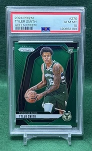 2024-25 Panini Prizm Tyler Smith Green Prizm Rookie #270 PSA GEM MT 10 - Picture 1 of 5