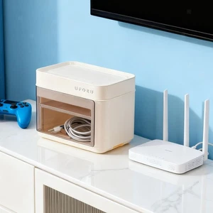 Cable Management Case Wire Hider Chargers Storage Power Strip Box Concealer - Picture 1 of 7