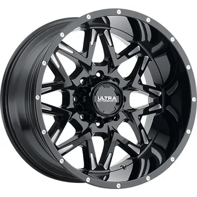 20x9 Black Milled Wheel Ultra Carnivore 254 6x135 6x5.5 18 - Image 1 of 3