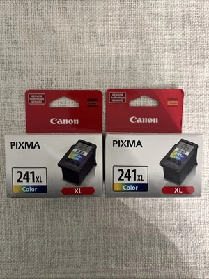 Lot Of 2 - Genuine OEM Canon CL-241XL Fine Color Ink Cartridge - Factory Sealed - Image 1 of 3