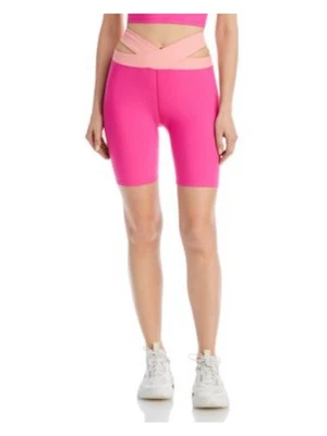 Pantalones Cortos de Bicicleta AQUA ATLÉTICOS Para Mujer Corte Ropa Activa Cintura Alta Cruzada Foto 1 de 4