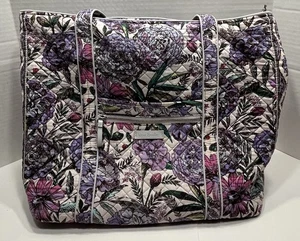 Bolso de Mano Vera Bradley Top con Cremallera Estampado de Prado Lavanda Estampado de Ladybug Bolsillos Interiores - Imagen 1 de 24