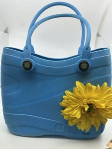 Optari Azul Sol Bolso de Mano Duradero Ligero Cartera Goma Bolso de Playa - Imagen 1 de 12