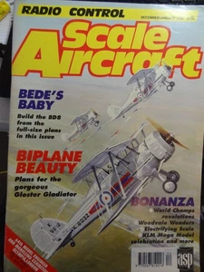 Radio Control SCALE AIRCRAFT Magazine:dec/jan 1995 BD8 full size plan $5 LN - Picture 1 of 4