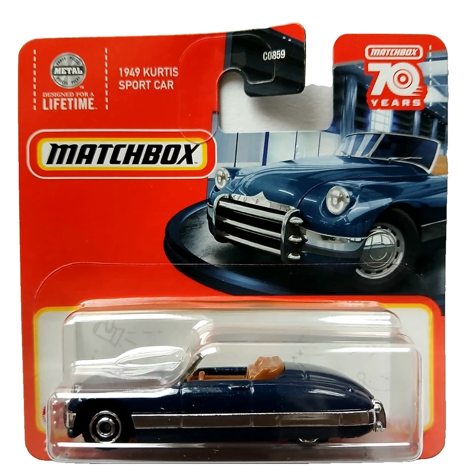 Matchbox 1949 KURTIS SPORT CAR -Matchbox 70 Years  46/100 #E3 - Immagine 1 di 1