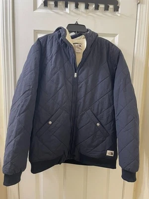 Chaqueta con Capucha The North Face XL Cuchillo Aislada Cremallera Completa Azul para Hombre Foto 1 de 4