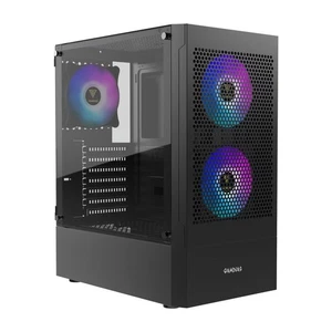 GAMDIAS TALOS E3 Mesh ATX Gaming Case w/ 3 ARGB Fans & Glass Panel – Black - Picture 1 of 4