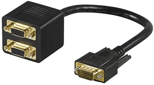3x 1 x SVGA-Stecker > 2 x SVGA-Buchse; DVI ADAP 1x SVGA > 2x SVGA PL - Afbeelding 1 van 1