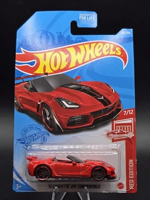 Hot Wheels '19 Corvette ZR1 Convertible 134/250 - Red Edition - 2021 Mainline A - Image 1 of 2