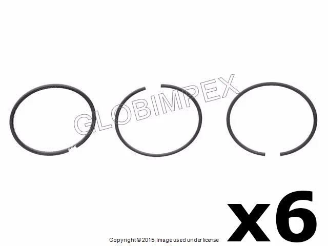 Porsche 911 1973 Juego de anillos de pistón estándar (90,00 mm) Juego de 6 GOETZE + GARANTÍA Foto 1 de 1