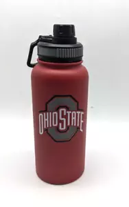OSU Ohio State Buckeyes - Water Bottle-Insulated-Double Wall - Large 32oz. Red - Picture 1 of 3