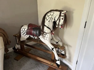 Wooden Handcrafted Rocking Horse - Picture 1 of 7