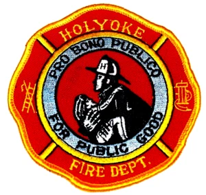 HOLYOKE - DEPARTAMENTO DE BOMBEROS - MASSACHUSETTS MA parche de incendio EMS rescate PARA BIEN PÚBLICO - Imagen 1 de 1