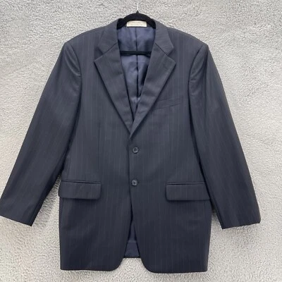 Blazer John Nordstrom Loro Piana Hombre 42R Azul Marino Rayas Super 130 Lana Abrigo Deportivo Foto 1 de 4