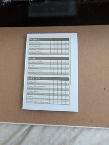 2016 Harry Potter Clue Game Notepad Replacement Game Piece Hasbro Moving Hogwart - Picture 1 of 3