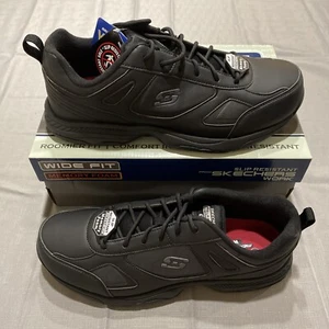 Skechers Nampa-Wyola Black Food Service Shoe Men’s Non Slip Memory Foam Size 13 - Picture 1 of 7