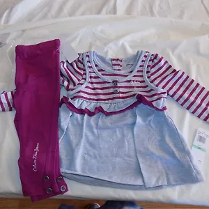 Juego de 2 piezas para niñas Calvin Klein talla 18 meses - Imagen 1 de 5